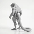 Mô hình tượng Chiến binh Bò sát Fantasy in 3D - Thumbnail 4