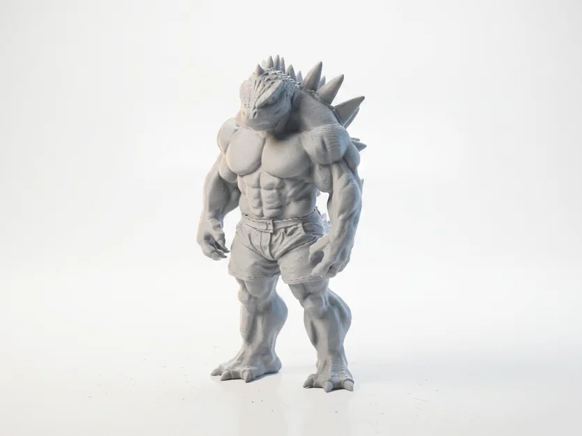 Mô hình Chiến binh Bò sát Fantasy - File STL in 3D sưu tầm - Image 1