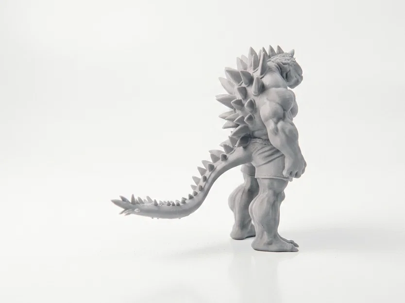Mô hình Chiến binh Bò sát Fantasy - File STL in 3D sưu tầm - Image 3