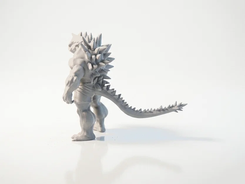 Mô hình Chiến binh Bò sát Fantasy - File STL in 3D sưu tầm - Image 4