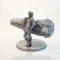 Mô hình Rocket Man: Tượng phi hành gia anh hùng sưu tầm in 3D - Thumbnail 1