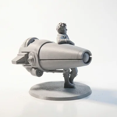 Mô hình Rocket Man: Tượng phi hành gia anh hùng sưu tầm in 3D