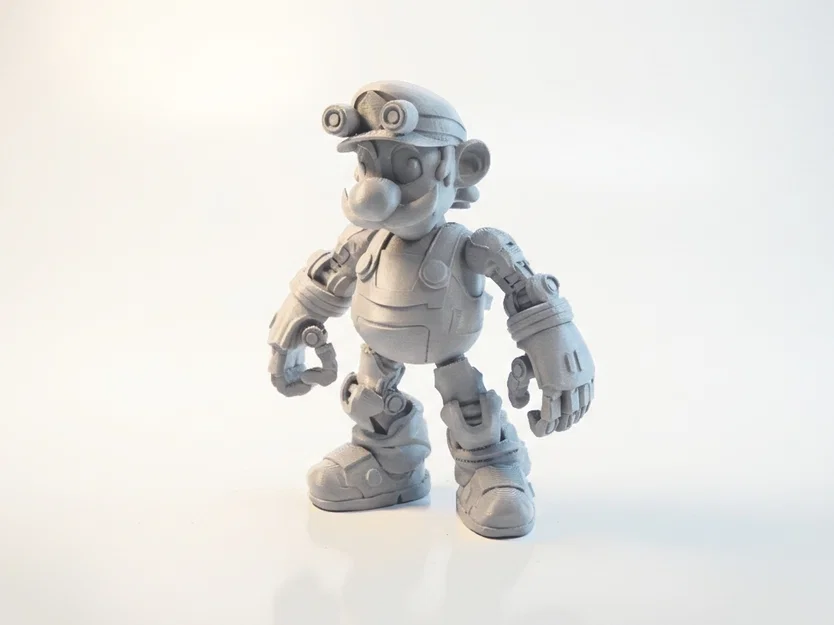 Mô hình 3D nhân vật Robot thợ sửa ống nước - Image 1