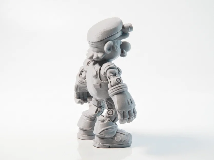 Mô hình 3D nhân vật Robot thợ sửa ống nước - Image 3