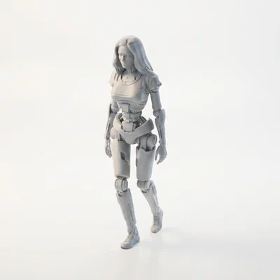 Mô hình 3D Robochic Nữ Cyborg in 3D