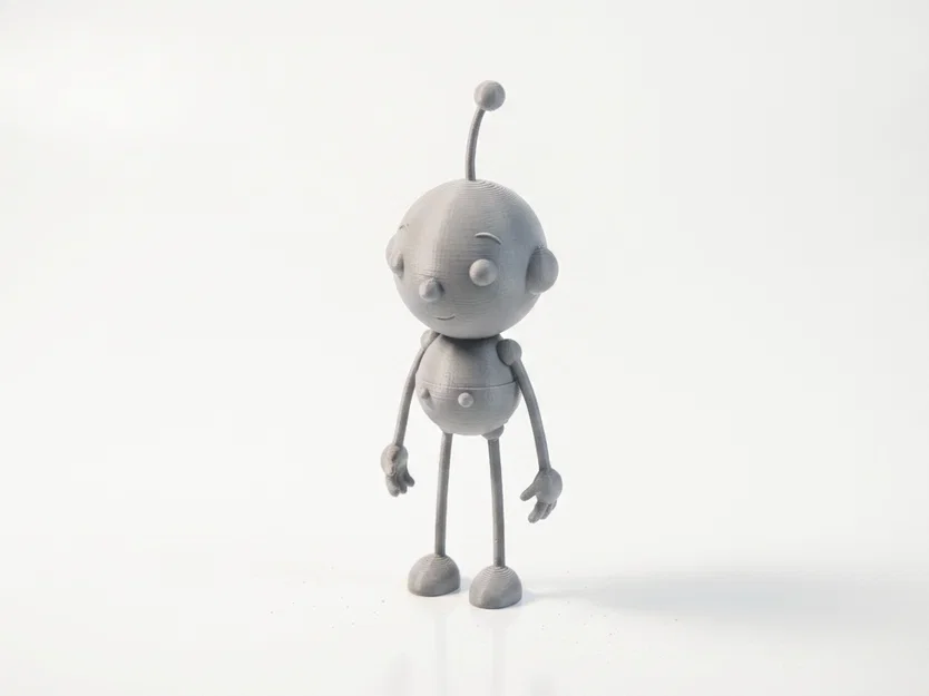 Mô hình Robot Rollie Polly Oil đáng yêu - File in 3D sưu tầm - Image 1