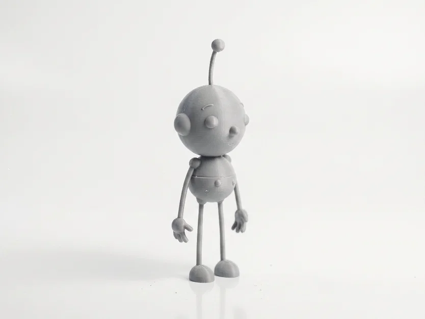 Mô hình Robot Rollie Polly Oil đáng yêu - File in 3D sưu tầm - Image 2