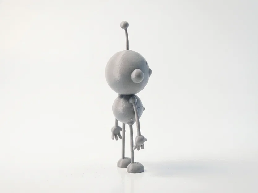 Mô hình Robot Rollie Polly Oil đáng yêu - File in 3D sưu tầm - Image 3
