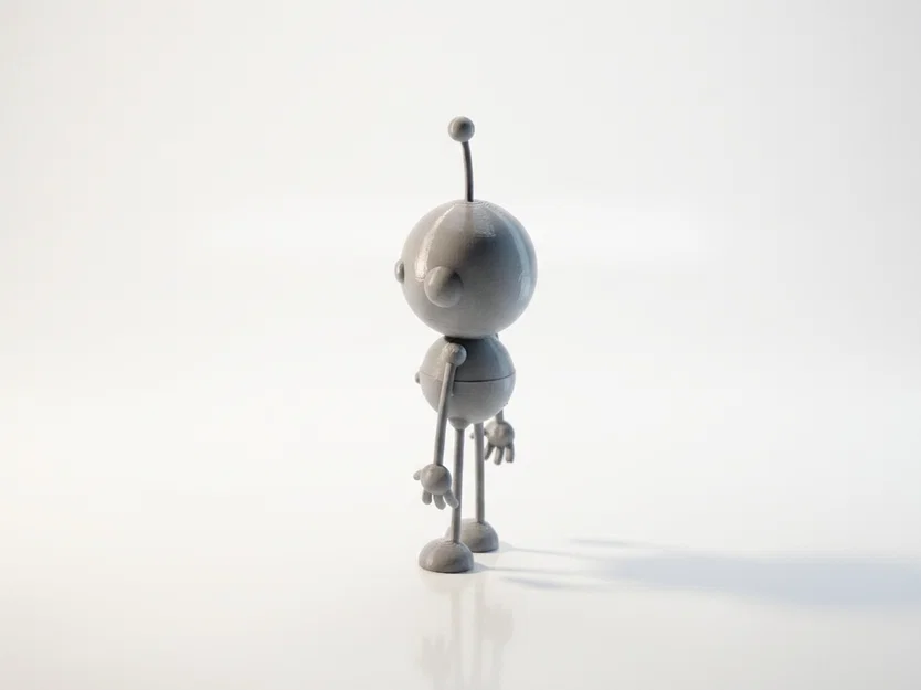 Mô hình Robot Rollie Polly Oil đáng yêu - File in 3D sưu tầm - Image 4