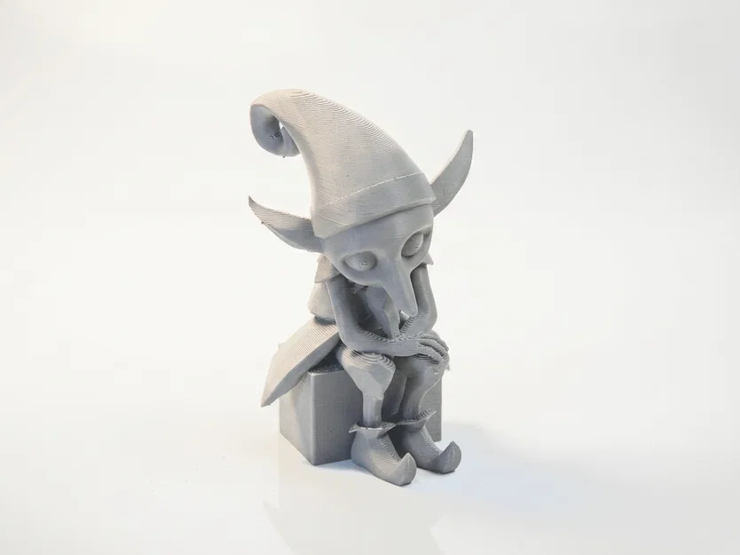 Tượng Yêu Tinh Giáng Sinh Buồn - Mô Hình 3D In Được Cho Ngày Lễ - Image 1