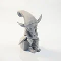 Tượng Yêu Tinh Giáng Sinh Buồn - Mô Hình 3D In Được Cho Ngày Lễ - Thumbnail 1