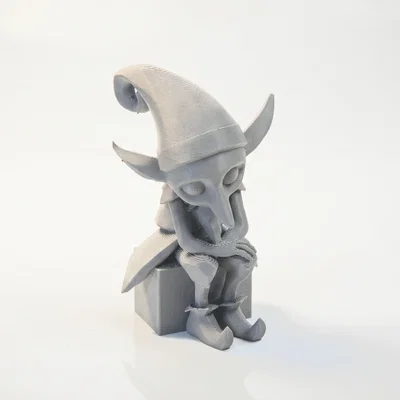 Tượng Yêu Tinh Giáng Sinh Buồn - Mô Hình 3D In Được Cho Ngày Lễ
