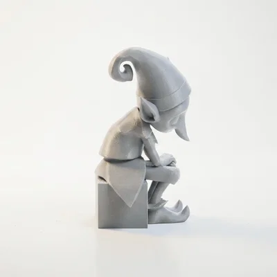 Tượng Yêu Tinh Giáng Sinh Buồn - Mô Hình 3D In Được Cho Ngày Lễ