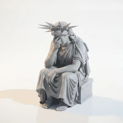 Mô hình in 3D Nữ thần Tự do trầm tư (Sad Liberty Statue)