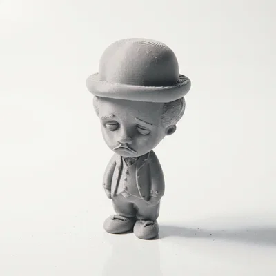 Mô hình 3D Tượng Người Đàn Ông Buồn - Nhân vật nghệ thuật đầy cảm xúc