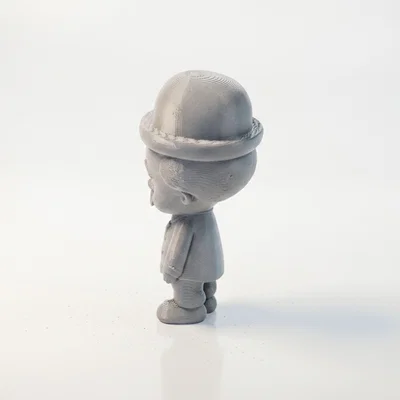 Mô hình 3D Tượng Người Đàn Ông Buồn - Nhân vật nghệ thuật đầy cảm xúc
