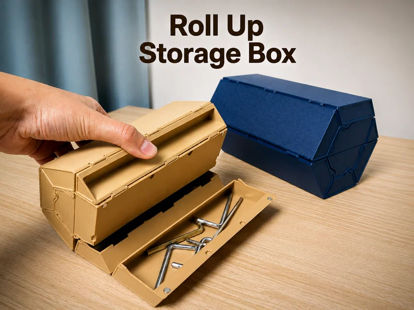 Hộp Đựng Đồ Cuộn Tròn Roll Up Storage Box | Khay Tổ Chức - Image 1