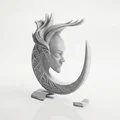 Tượng Nữ Thần Mặt Trăng Khuyết Ngủ Độc Đáo In 3D - Thumbnail 1