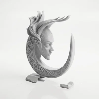 Tượng Nữ Thần Mặt Trăng Khuyết Ngủ Độc Đáo In 3D