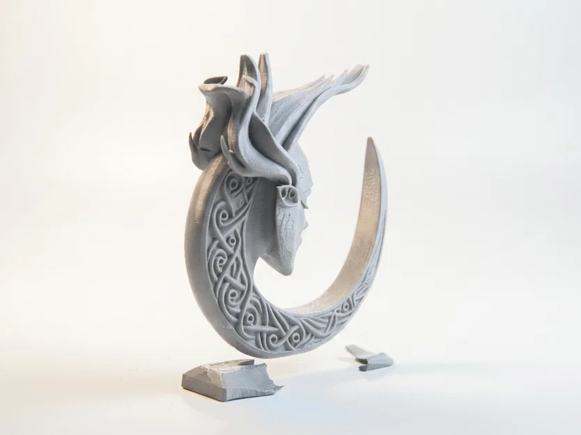 Tượng Nữ Thần Mặt Trăng Khuyết Ngủ Độc Đáo In 3D - Image 2
