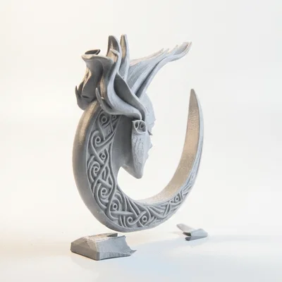 Tượng Nữ Thần Mặt Trăng Khuyết Ngủ Độc Đáo In 3D