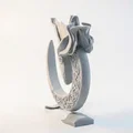 Tượng Nữ Thần Mặt Trăng Khuyết Ngủ Độc Đáo In 3D - Thumbnail 3