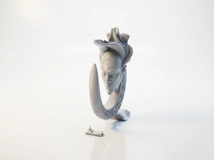Tượng Nữ Thần Mặt Trăng Khuyết Ngủ Độc Đáo In 3D - Image 4