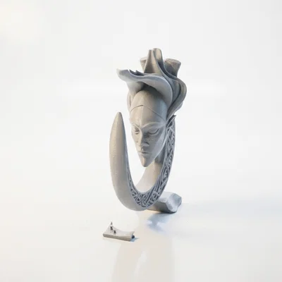 Tượng Nữ Thần Mặt Trăng Khuyết Ngủ Độc Đáo In 3D
