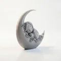 Mô hình Mặt Trăng Ngủ Trang Trí Không Gian - File In 3D - Thumbnail 2