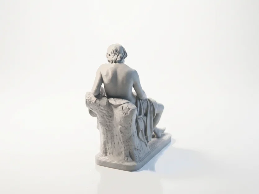 Mô hình 3D Cậu Bé Chăn Cừu Ngủ - Tác phẩm Nghệ thuật Cổ điển - Image 4