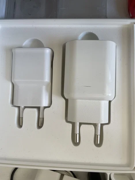 Khay Gridfinity 3x3 đựng củ sạc IKEA SJÖSS và SAMSUNG ETA-U90EWE - Image 1