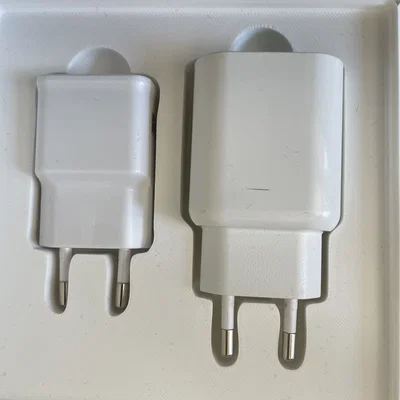 Khay Gridfinity 3x3 đựng củ sạc IKEA SJÖSS và SAMSUNG ETA-U90EWE