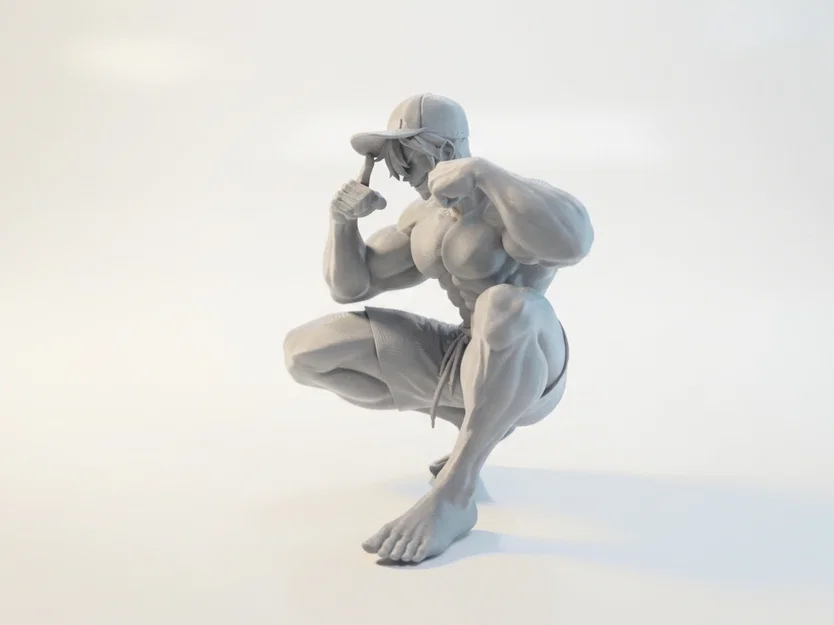 Mô hình tượng người ngồi xổm (Squatting Man) in 3D - Image 1