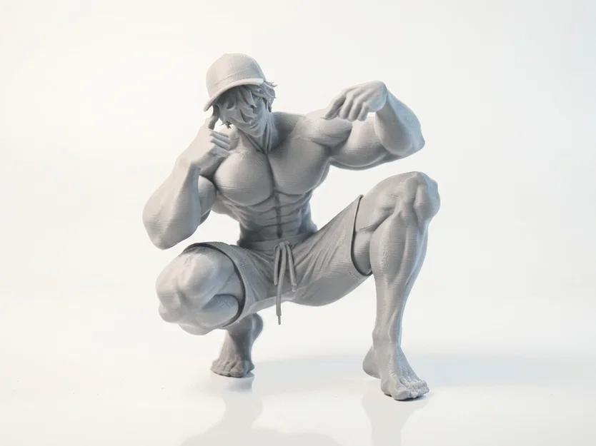 Mô hình tượng người ngồi xổm (Squatting Man) in 3D - Image 2