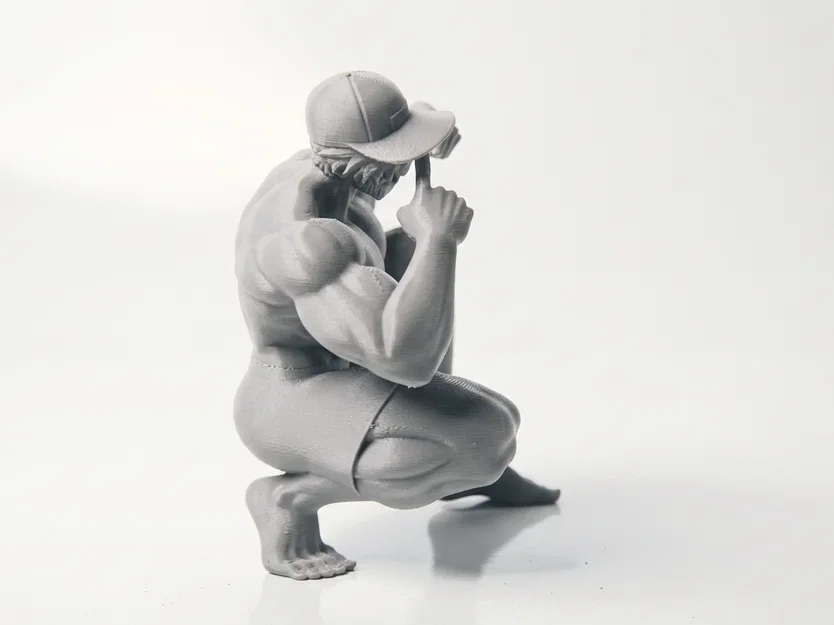 Mô hình tượng người ngồi xổm (Squatting Man) in 3D - Image 3