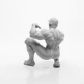 Mô hình tượng người ngồi xổm (Squatting Man) in 3D - Thumbnail 4