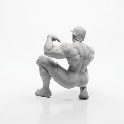 Mô hình tượng người ngồi xổm (Squatting Man) in 3D
