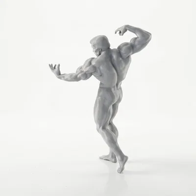 Mô hình tượng vận động viên thể hình cơ bắp in 3D