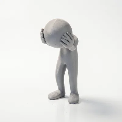 Mô hình 3D figure mô phỏng biểu cảm căng thẳng (Stressed Figure)