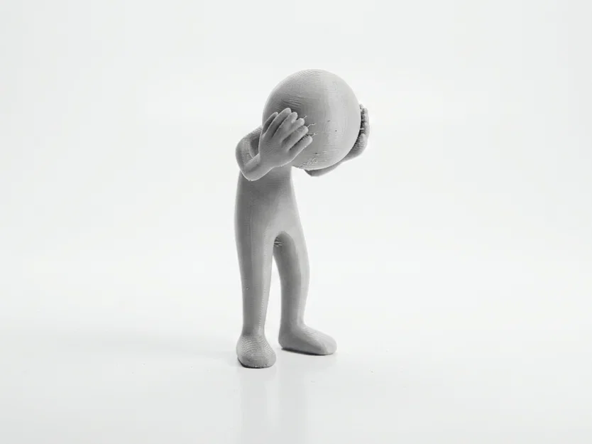 Mô hình 3D figure mô phỏng biểu cảm căng thẳng (Stressed Figure) - Image 2