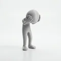 Mô hình 3D figure mô phỏng biểu cảm căng thẳng (Stressed Figure) - Thumbnail 2