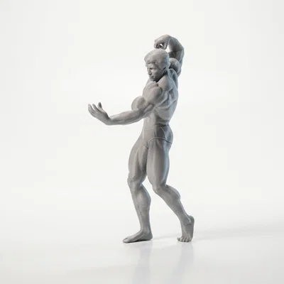 Mô hình tượng vận động viên thể hình cơ bắp in 3D