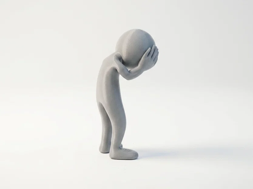 Mô hình 3D figure mô phỏng biểu cảm căng thẳng (Stressed Figure) - Image 3