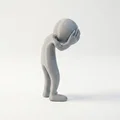 Mô hình 3D figure mô phỏng biểu cảm căng thẳng (Stressed Figure) - Thumbnail 3