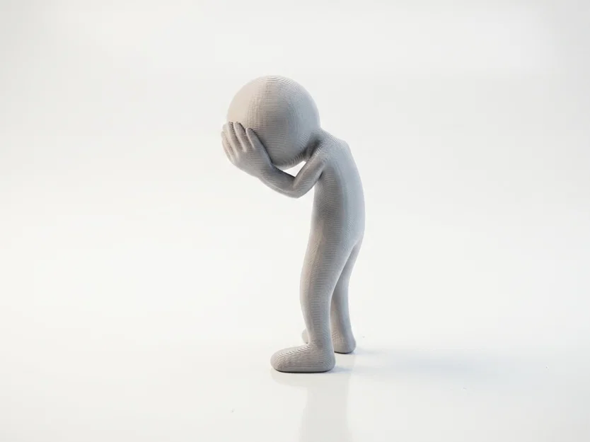 Mô hình 3D figure mô phỏng biểu cảm căng thẳng (Stressed Figure) - Image 4