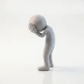 Mô hình 3D figure mô phỏng biểu cảm căng thẳng (Stressed Figure) - Thumbnail 4