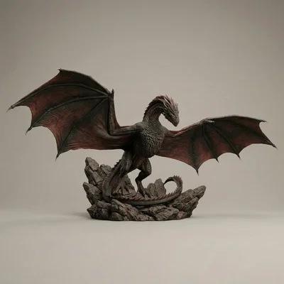 Mô hình rồng Drogon 3D cực chất từ Game of Thrones cho người hâm mộ