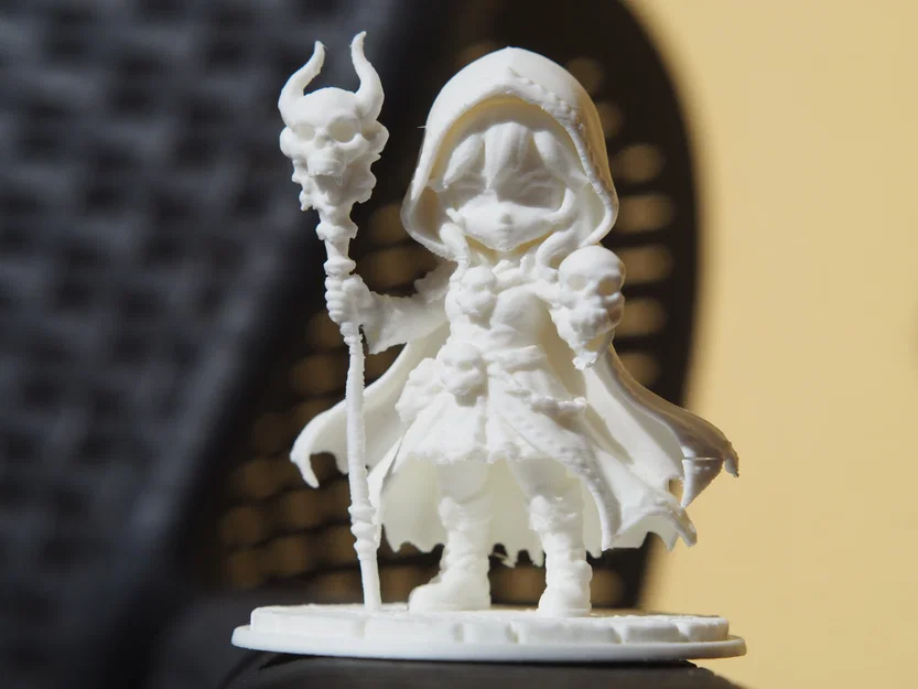 Soulveil – Mô hình chibi Necromancer phong cách Dark Fantasy (STL) - Image 1