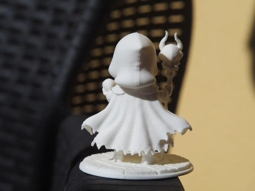 Soulveil – Mô hình chibi Necromancer phong cách Dark Fantasy (STL) - Image 3
