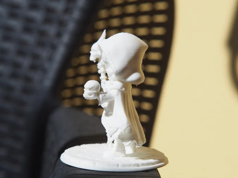 Soulveil – Mô hình chibi Necromancer phong cách Dark Fantasy (STL) - Image 4